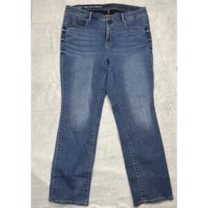 Talbots Flawless Women's Jeans Size 18W Stretch High Waisted Straight Leg Denim
